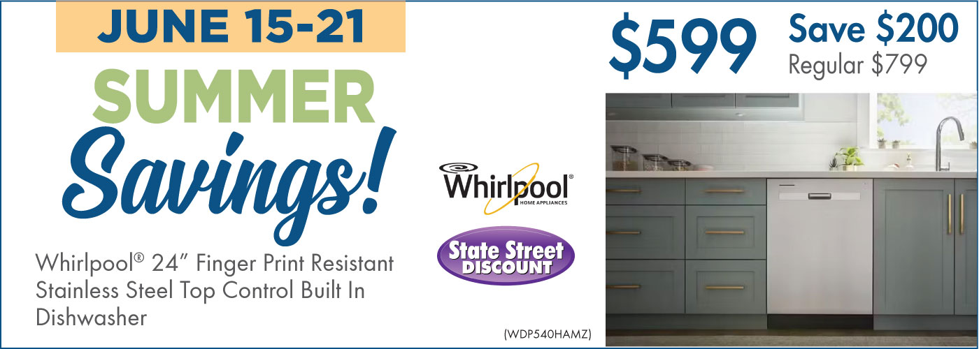 Whirlpool® 24'' Finger Print Resistant Stainless Steel Built In Dishwasher with Boost Cycle and Triple Filtration Wash