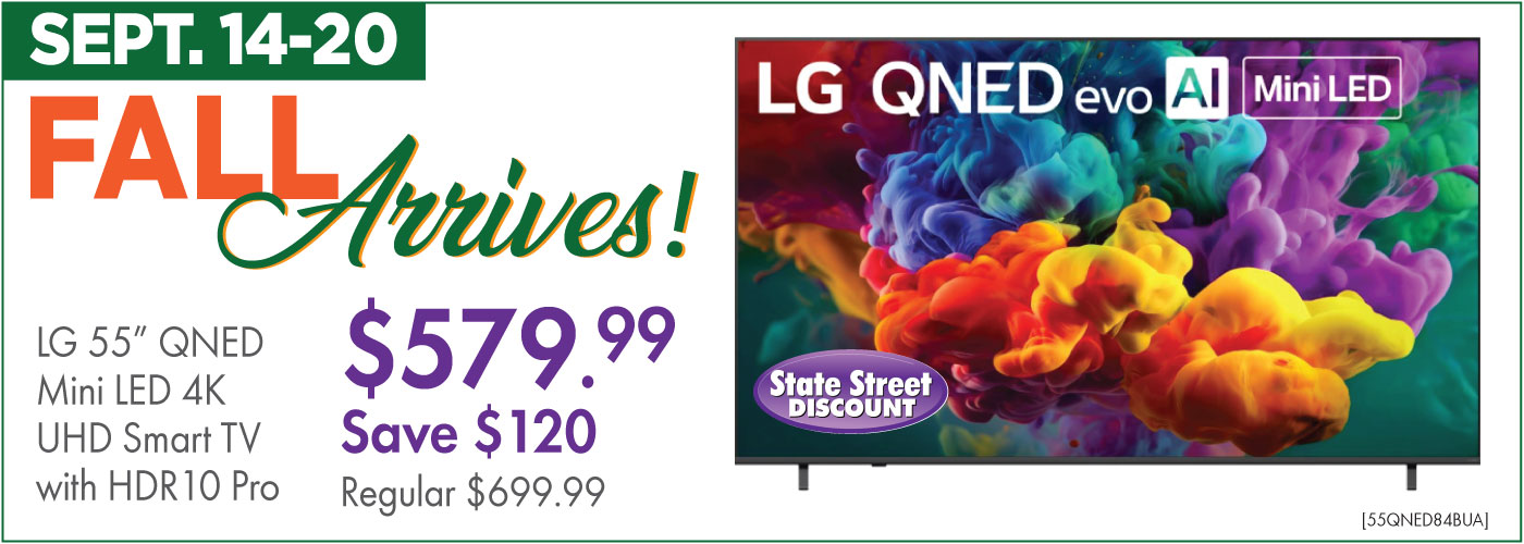 LG QNED84B Series 55'' 4K Ultra HD Mini LED AI Smart TV