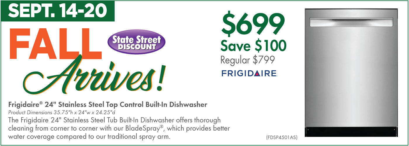 Frigidaire® 24'' Stainless Steel Top Control Built-In Dishwasher