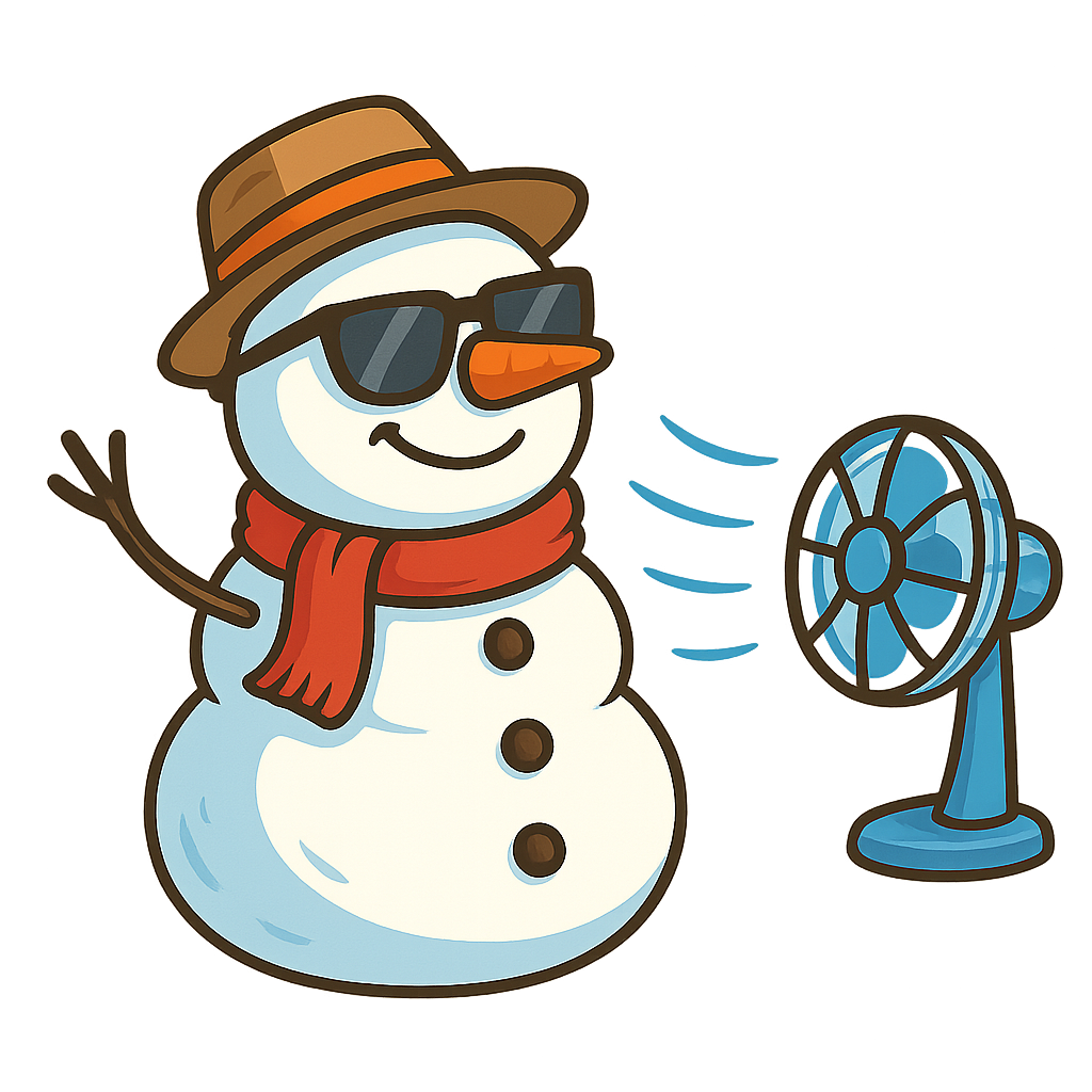 Beach Snowman